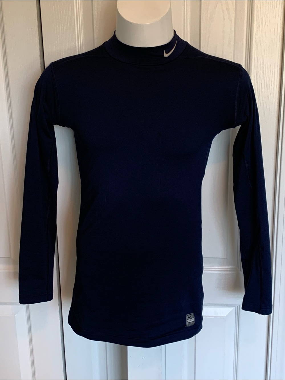 Nike pro combat Navy Long Sleeve Compression Top